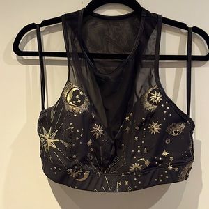 Carbon38 celestial print sports bra